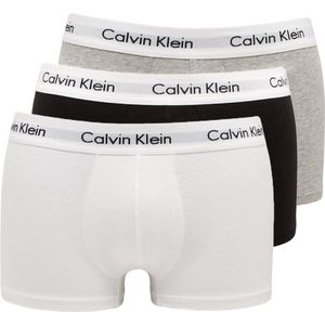 Calvin Klein Boxershorts - Heren - 3-pack - Grijs/Wit/Zwart - Maat M