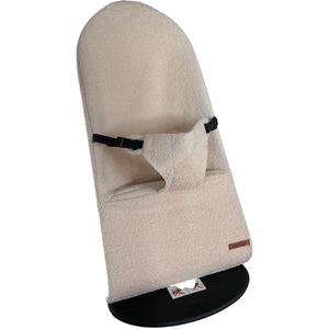 JAXX-HOES-met gesp-wipstoel hoes-beige-teddy- wasmachine geschikt