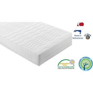 Matras - 80x190 - koudschuim - premium plus tijk - 15 cm - medium