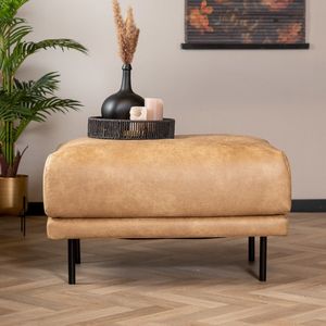 Bronx71® Hocker Denver eco-leer beige