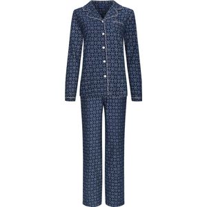 Pastunette - Dames Pyjama set Kim - Blauw - Flanel - Katoen - Maat 52