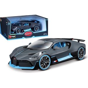 Bburago Bugatti Divo mat grijs blauw schaal 1:18 modelauto schaalmodel
