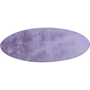 Lalee Paradise - ROND Superzacht - Hoogpolig - effen Vloerkleed – Fluffy - Tapijt – Karpet - 160x160 cm ROND Lavendel licht paars