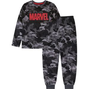 MARVEL - Grijze Camo Pyjama voor Jongens met Lange Mouwen / 152
