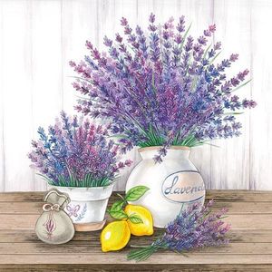 Ambiente servetten - Lavendel in pot
