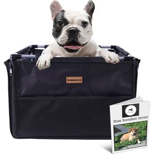 Premium Autostoel Hond – Hondenmand Auto – Reisbench Hond – Autobench voor hond – Hondenstoel Auto Zwart