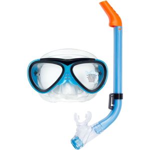 Waimea Snorkelset Junior - Blauw - One size - Snorkelen - Zwemmen - duikbril - zwembril