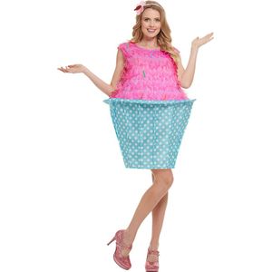 FUNIDELIA Cupcake kostuum voor vrouwen - Maat: XS - Roze