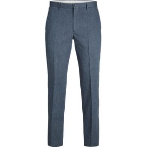 JACK & JONES Riviera Linen Trouser Fit slim fit - heren pantalon - blauw - Maat: 56