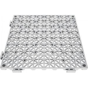 In elkaar grijpende tegels 50 stuks vloertegels drainage vloertegels, vloertegels 30x30cm buiten vierkante vloertegels terras PVC vloertegels badkamer, zwembad, toilet, grijs