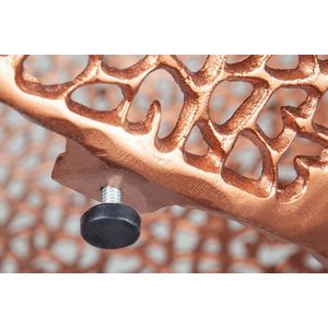 Filigraan design salontafel ABSTRACT BLAD 80cm koper handgemaakt - 40287