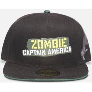 Marvel What If...? - Zombie Captain America Snapback Pet - Zwart
