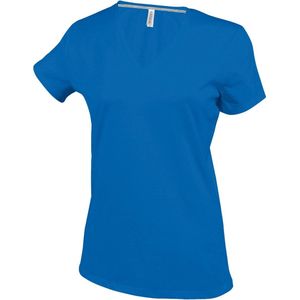 Kariban Dames/dames Feminine Fit Korte Mouwen V Hals T-Shirt (Koningsblauw)