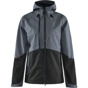 Craft Block Shell Jacket Vrouwen - Asfalt/Zwart - Maat XL