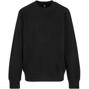 Urban Classics - Light Terry Crew Sweater/trui kinderen - Kids 158/164 - Zwart