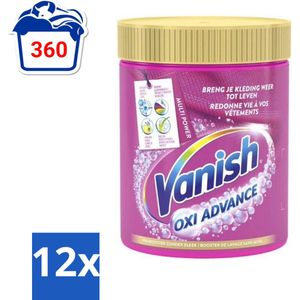 Vanish Oxi Advance - Vlekkenverwijderaar Poeder - Zonder Bleek - Gekleurde Was - 840 Gram - Voordeelverpakking - 12 stuks