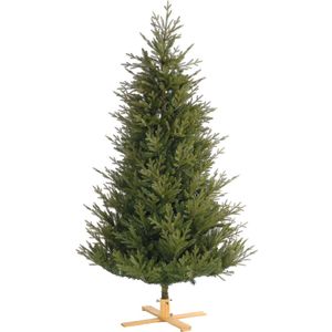 Arkansas kunstkerstboom - 228 cm - groen - Ø 150 cm - houten voet