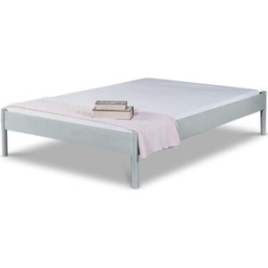 Bed Box Wonen - Alice metalen bed - Zilver - 90x220