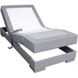 Slaaploods.nl Single - Elektrisch Boxspring Onderstel - 100x210x40 cm - Grijs