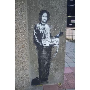 BANKSY Manson Hitchhiker to Anywhere Canvas Print