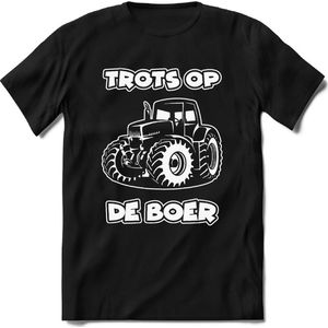 T-Shirt Knaller T-Shirt|Trots op de boer / Boerenprotest / Steun de boer|Heren / Dames Kleding shirt Trekker / Tractor|Kleur zwart|Maat XXL