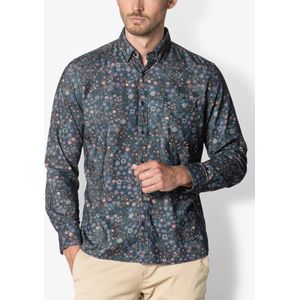Twinlife Heren Geweven Corduroy Shirt - Overhemd - Comfortabel - Herfst en Winter - Blauw - XL