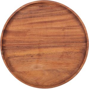 Bowls and Dishes Pure Teak Wood Houten Onderbord rond Ø 30 x 2 cm - Cadeau tip!