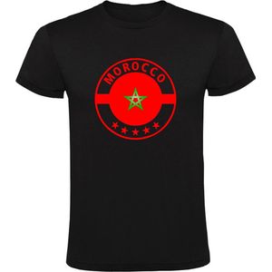 Morocco Heren T-shirt | Marokko | Marrokaanse Vlag | ster | voetbal | Shirt