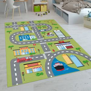 Paco Home Kindertapijt Laagpolige Vloerkleden Voor Kinderkamer Speelkleed Meerkleurig 100x200 cm