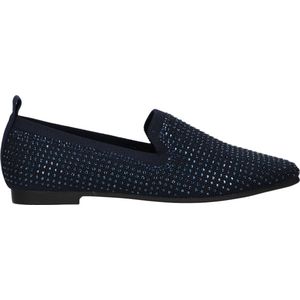 La Strada Blauwe loafer met steentjes dames - maat 40