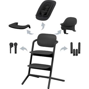 Cybex Lemo - Kinderstoel - 4 in 1 Set - Stunning Black