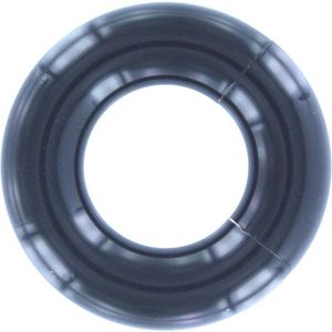 Acryl Smooth Segment Ring piercing Zwart - 8 mm