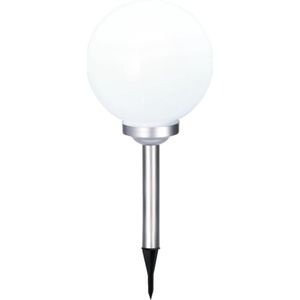 Solar tuinlamp/prikspot bol op zonne-energie 30 cm - Prikspots tuinverlichting