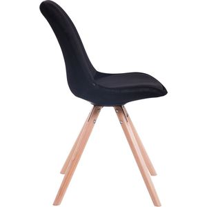 Eetkamer - Bezoekersstoel Sievi Velvet Round legs N, Bruin