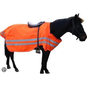 Luba Paardendekens - Reflecterende Veiligheidsdeken buitenrijdeken - Oranje - 175