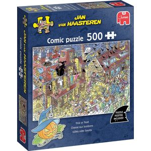 Jan van Haasteren - Trick or treat - 500 stukjes puzzel - Legpuzzel voor volwassenen - Vanaf 12 jaar