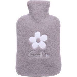 Livano Warmwaterzak - Knuffel Kruik - Warmwaterkruik - Warmtekussen - Warmtekruik - Bag - 1000ML - Grijs