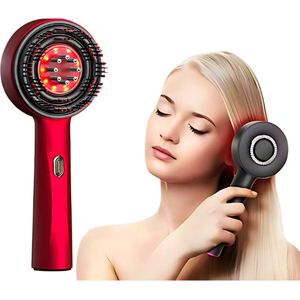 Ultimate - Roodlicht therapie - Lichttherapie lamp - Massage apparaat hoofdhuid - Scalp Brush elektrisch - Hoofdmassagespin - Man&Vrouw - Massage olie Applicator - HaarBorstel - Red light Therapy - Haar olie borstel - Rood