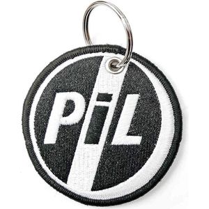 PIL Public Image Ltd - Circle Logo Sleutelhanger - Zwart/Wit