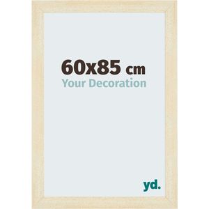 Puzzellijst 60x85 cm - Zand Geveegd - Puzzellijst 1500-2000 stukjes - MDF Fotolijst - Mura