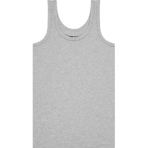 Basics singlet light grey melee voor Jongens | Maat 146/152