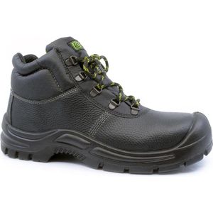 Flex Footwear Easy Mid S3 werkschoenen - veiligheidsschoenen - heren - dames - hoog - stalen neus - antislip - zwart - maat 47