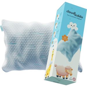 Cloudkiddo Kinderkussen - Hoofdkussen Kind - 30 Nachten Proefslapen - Verstelbaar Kussen - Traagschuim - Ergonomisch Hoofdkussen - Perfect voor Zij- en Rug Slapers