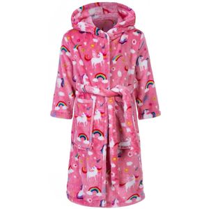 Ibenzoa® Warme en Zachte Kinderbadjas met Capuchon voor Jongens en Meisjes van 2-9 jaar