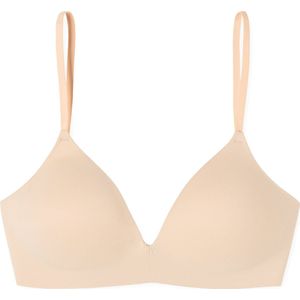 SCHIESSER Invisible Soft dames BH - voorgevormd zonder beugel - beige -  Maat: 80C