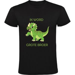 Ik word grote Broer Kinder T-shirt | Dino | Dinosaurus | Kind | Baby | Zwanger | In verwachting | Zus | Zwangerschap