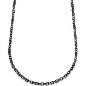 Lucleon - Heren - Roestvrij Staal Schakelketting - Zwart