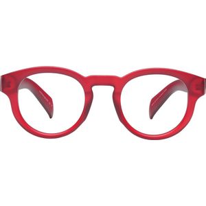 ™Monkeyglasses Aarhus 26 Matt red BLC + 0,5 - Leesbril - Blauw Licht Bril - 100% Upcycled - Danish Design