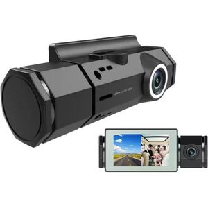 TechU™ Dashcam Voor en Achter Camera – M18 Zwart – Full HD 1080P – GPS Radar Detector – 140° Wijdhoeklens – Nachtvisie – Loop recording – Bewegingssensor – G-sensor – Parkeermodus – Incl. Achteruitrijcamera
