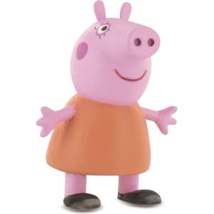 Comansi Speelfiguur Peppa Pig: Mummy Pig 6 Cm Roze